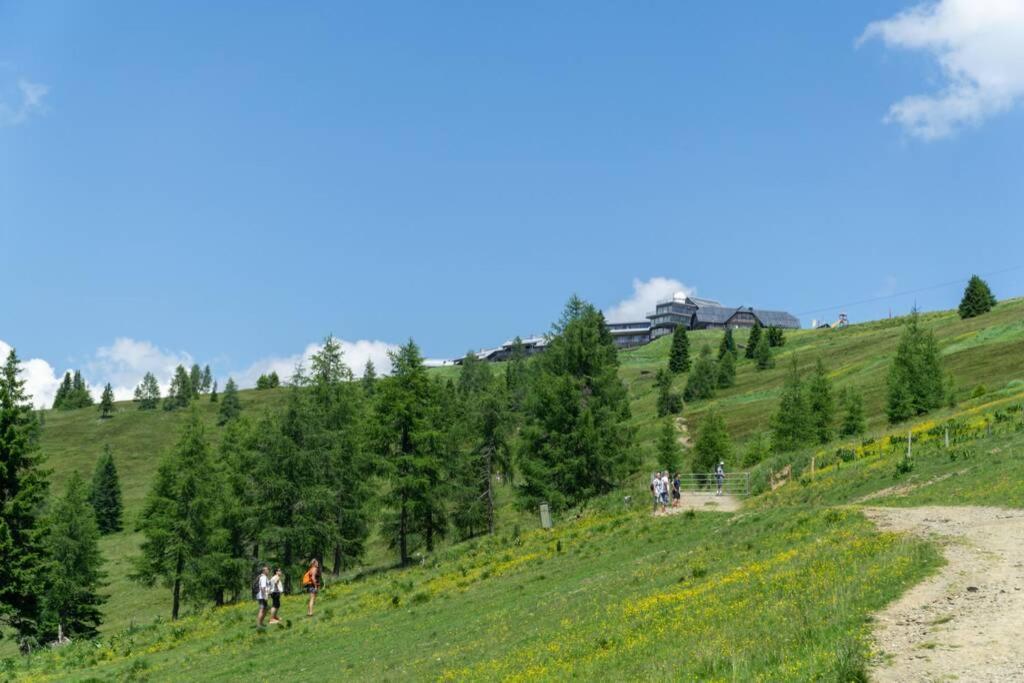 Hundefreundliche Bergwohnung Neben Der Skipiste - Mittelstation Skigebiet Gerlitzen Kanzelhohe Kültér fotó