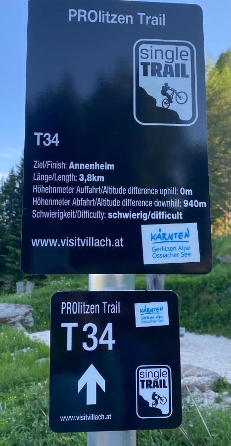 Hundefreundliche Bergwohnung Neben Der Skipiste - Mittelstation Skigebiet Gerlitzen Kanzelhohe Kültér fotó